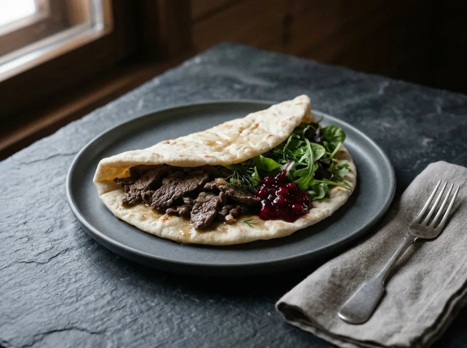 Sautéed Reindeer Flatbread